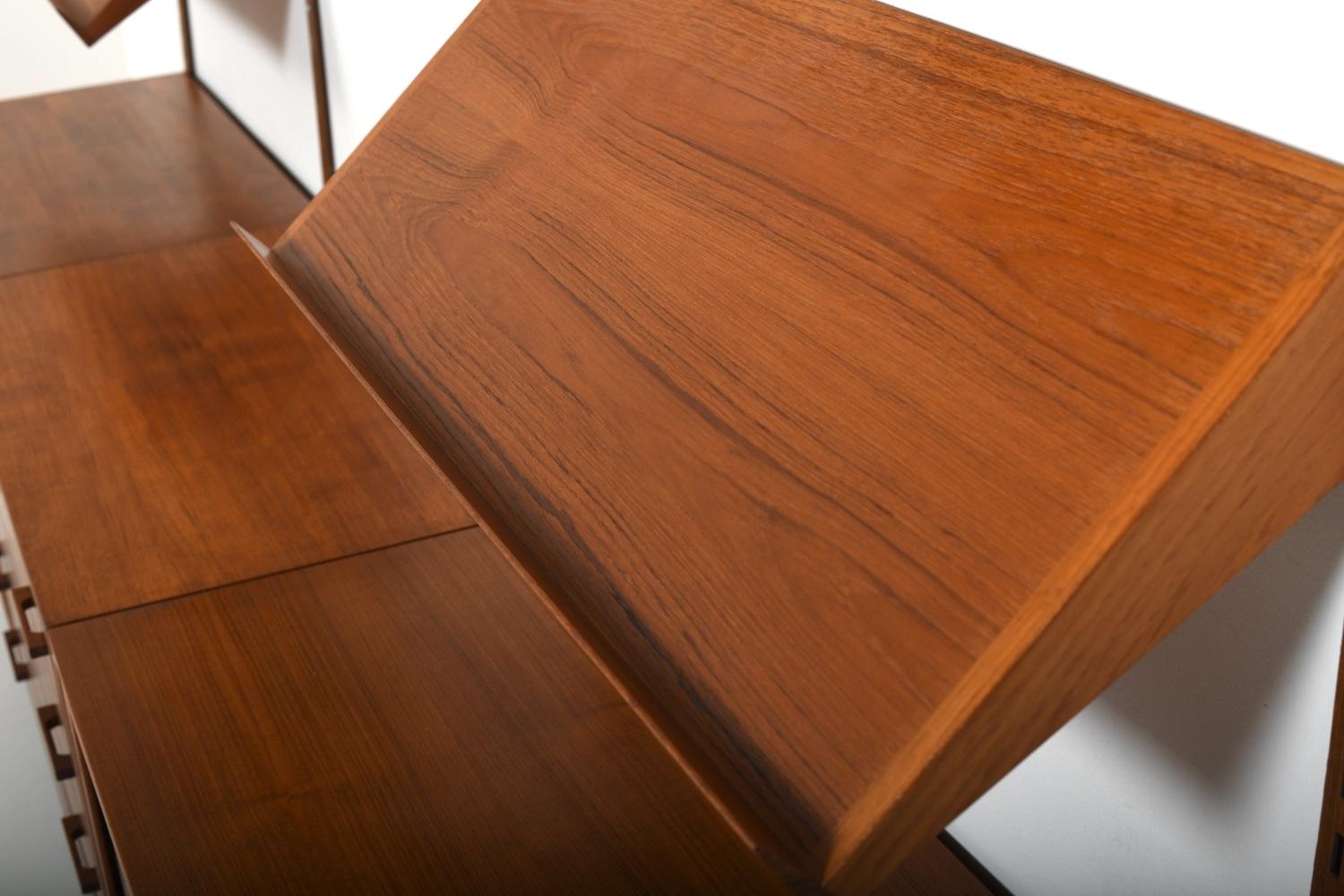 Sistema a parete in teak di Kai Kristiansen per FM Denmark 1960s in vendita 4