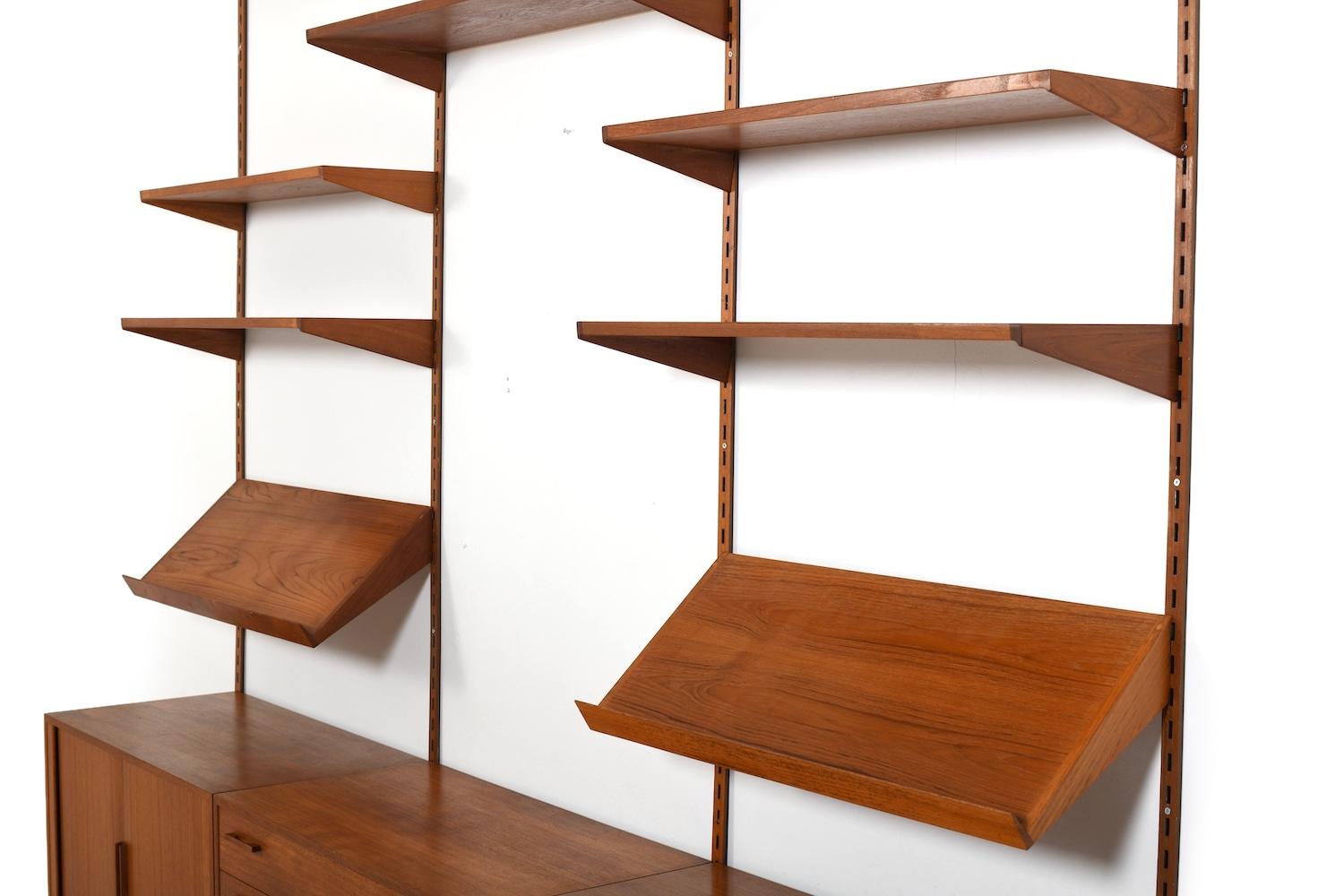 Sistema a parete in teak di Kai Kristiansen per FM Denmark 1960s in vendita 2