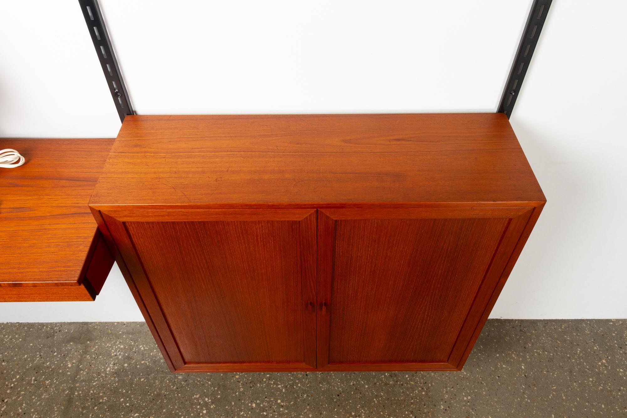 Teak Wall Unit by Kai Kristiansen for FM, 1960s 4