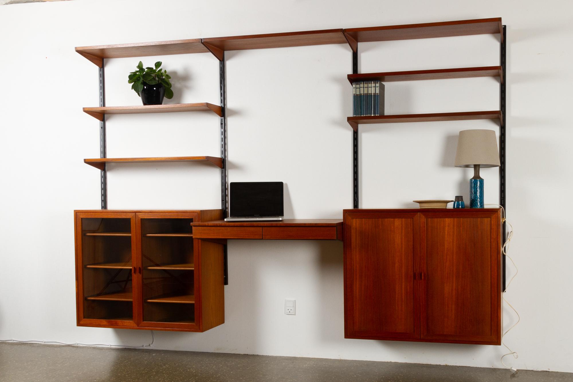 Teak Wall Unit by Kai Kristiansen for FM, 1960s 9