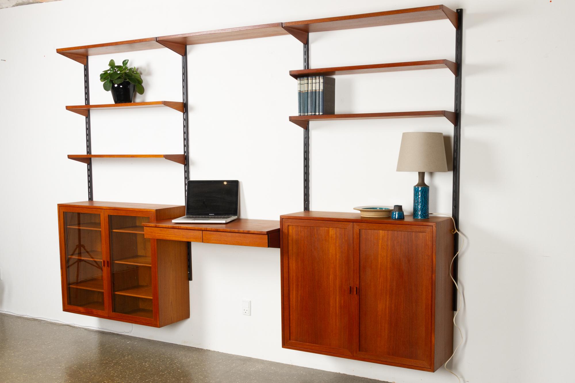 Teak Wall Unit by Kai Kristiansen for FM, 1960s 11