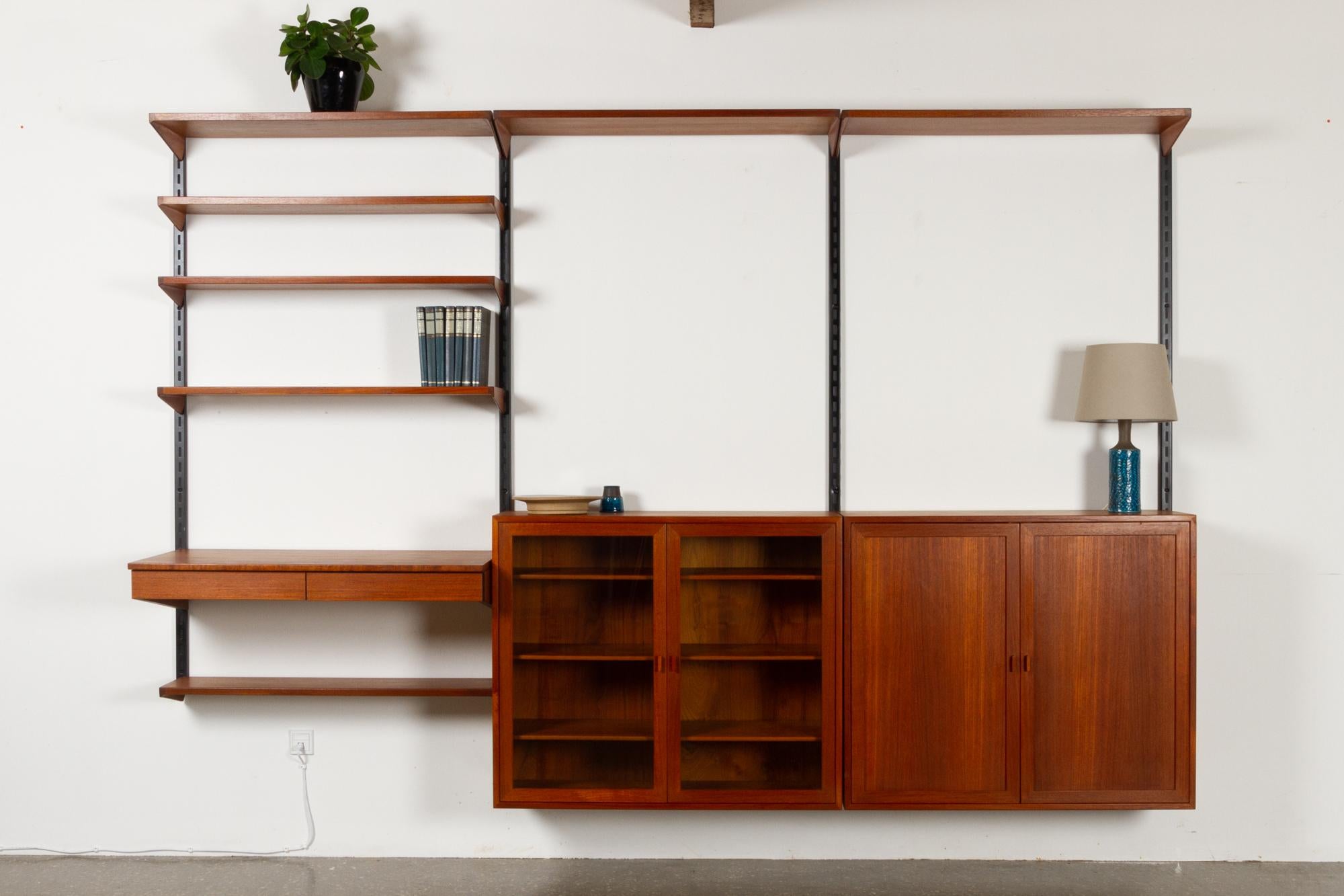 Teak Wall Unit by Kai Kristiansen for FM, 1960s 12