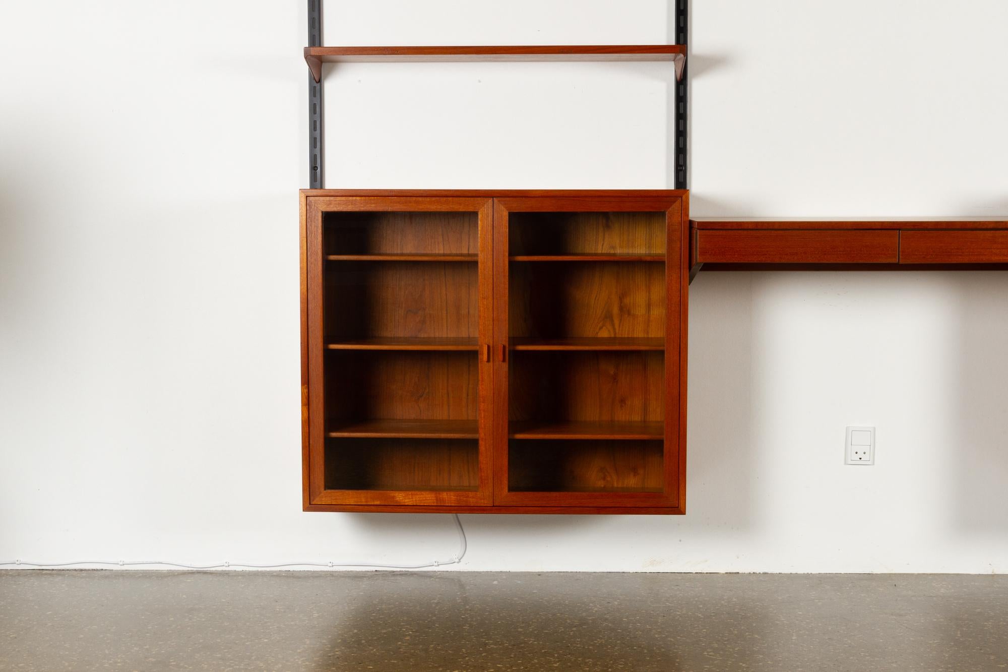 Teak Wall Unit by Kai Kristiansen for FM, 1960s In Good Condition In Asaa, DK