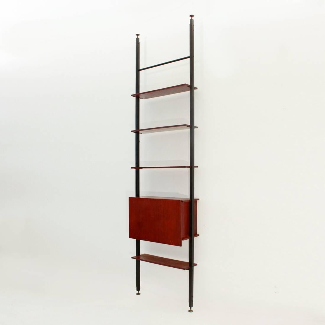 Italian Teak Wall Unit by Marco Lavarello for Domus Linea, 1960s