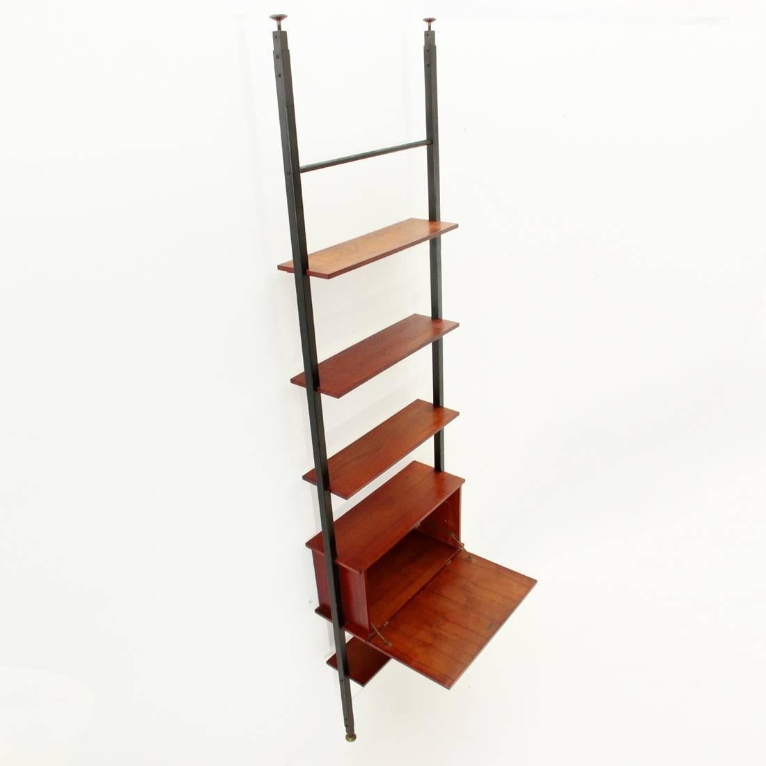 Teak Wall Unit by Marco Lavarello for Domus Linea, 1960s In Good Condition In Savona, IT