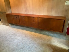 Teak Hanging Credenza