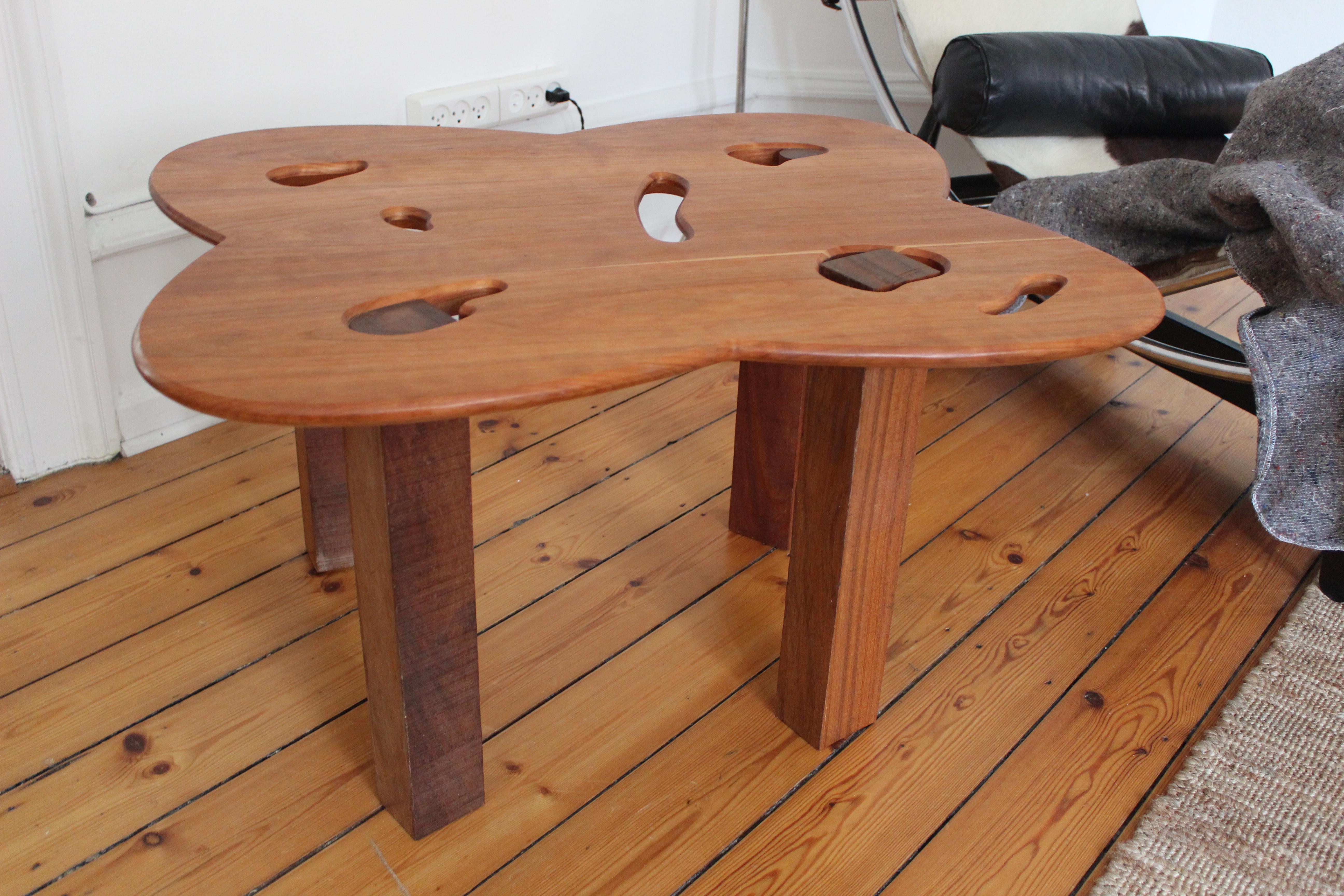 Small wood coffee table side table by Yuki Gray For Sale at 1stDibs