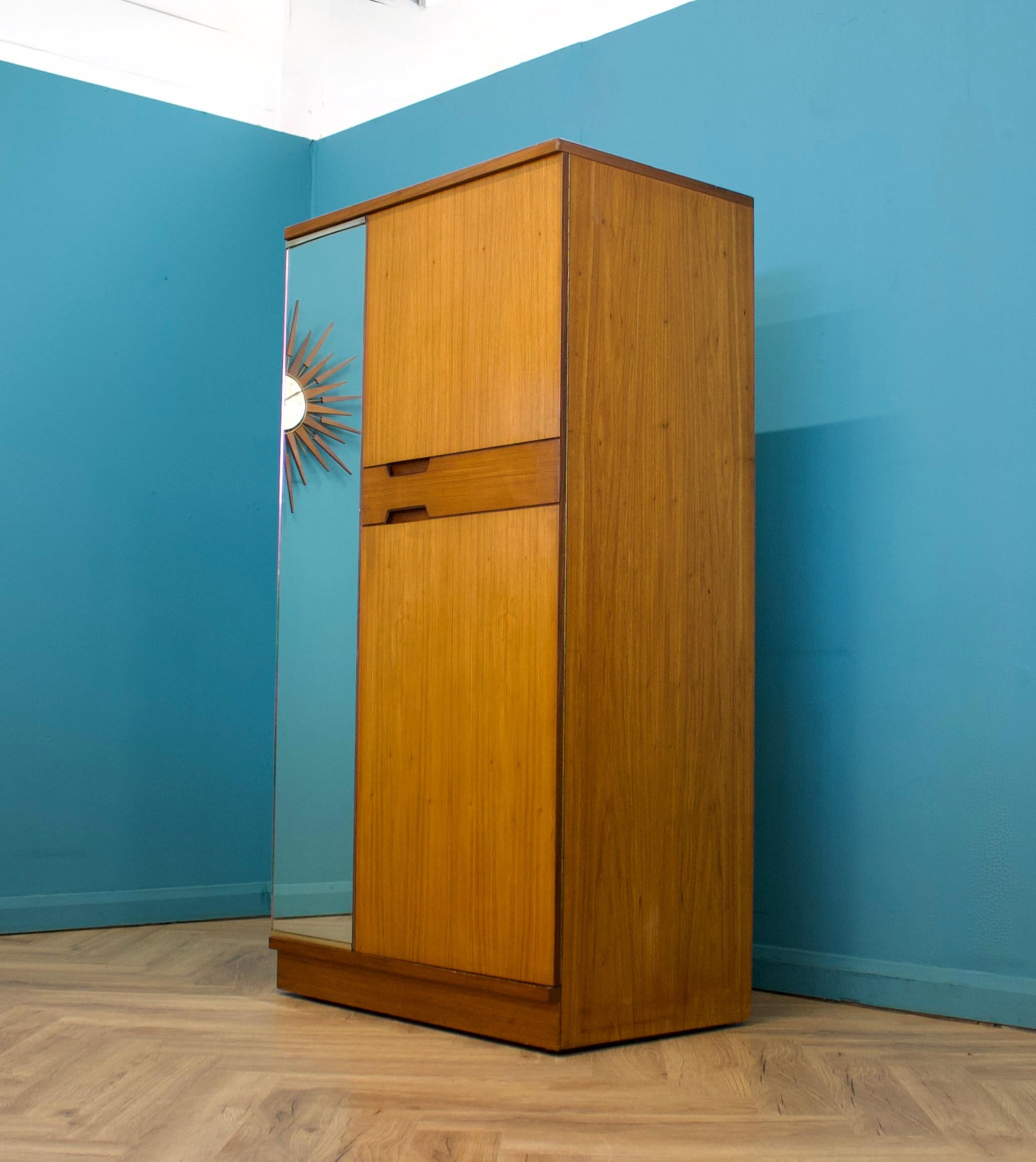 Mid-Century Modern Teak Wardrobe from Uniflex, 1960s For Sale