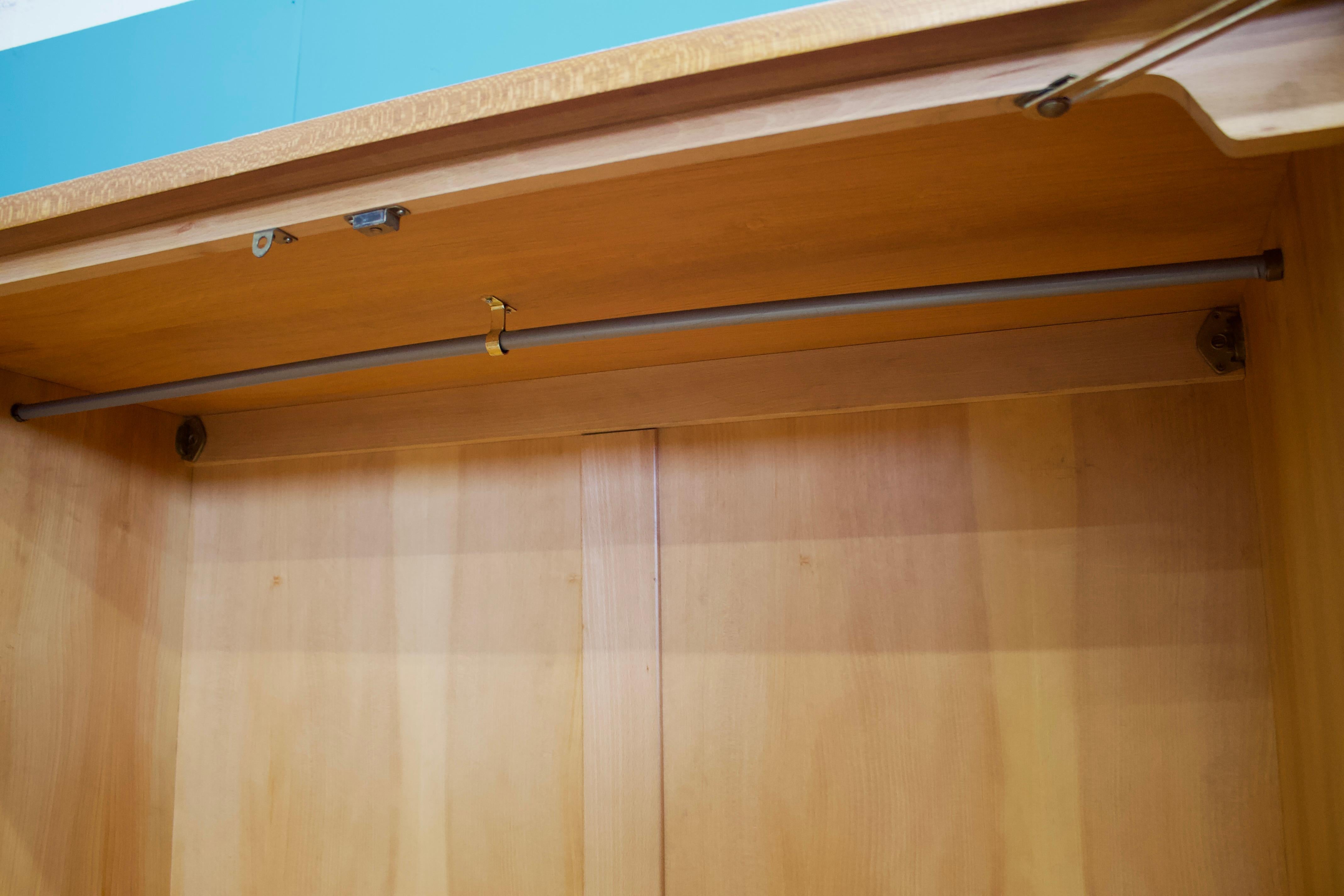 Veneer Teak Wardrobe from Uniflex, 1960s For Sale