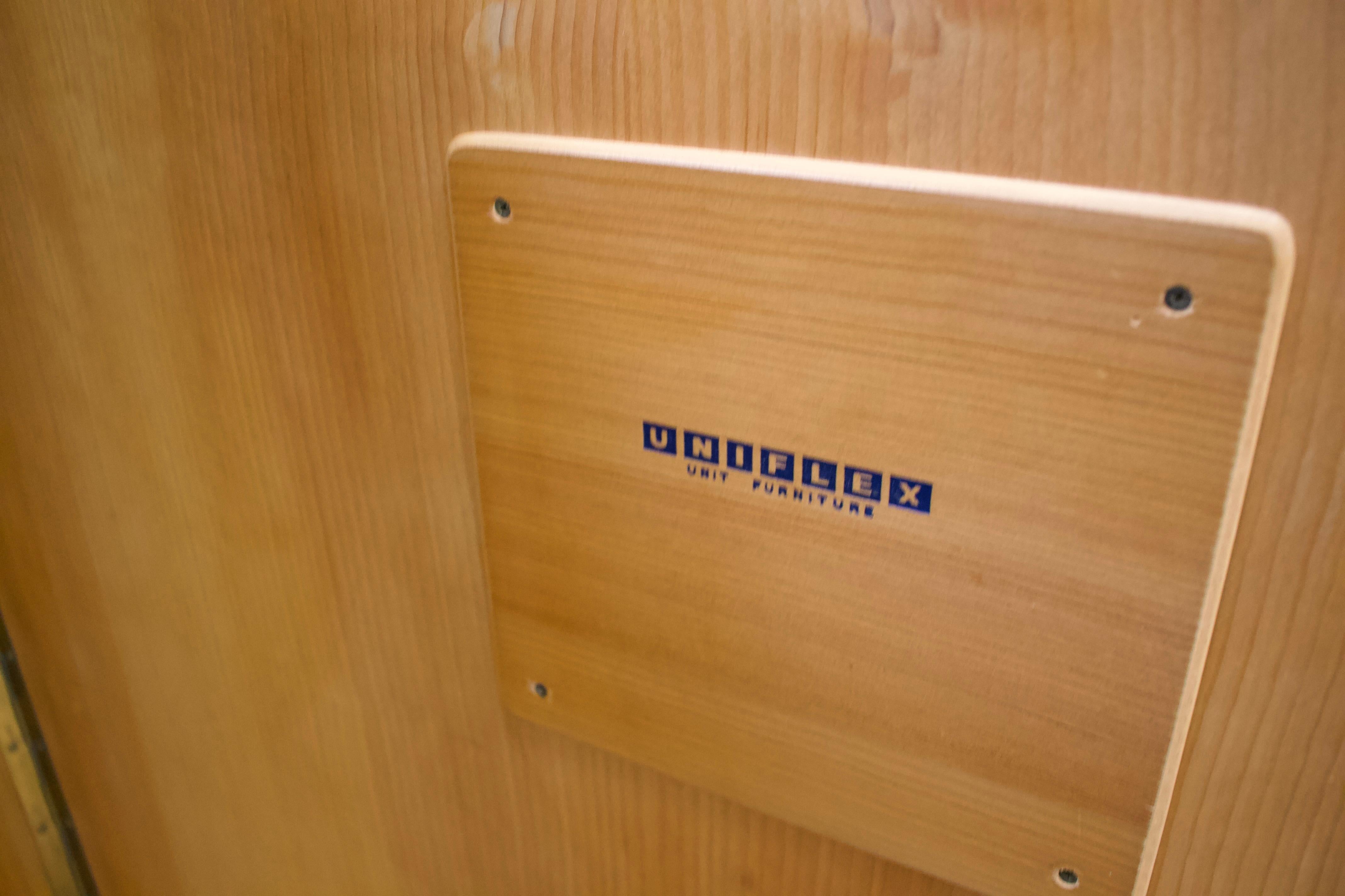 Teak Wardrobe from Uniflex, 1960s In Good Condition For Sale In South Shields, GB