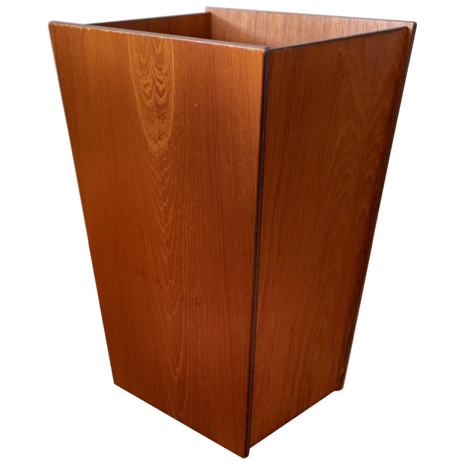 Teak Waste Basket by Beni Moblers