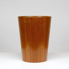 Teak Waste Paper Basket by Martin Åberg for Rainbow, Sweden, 1950s
