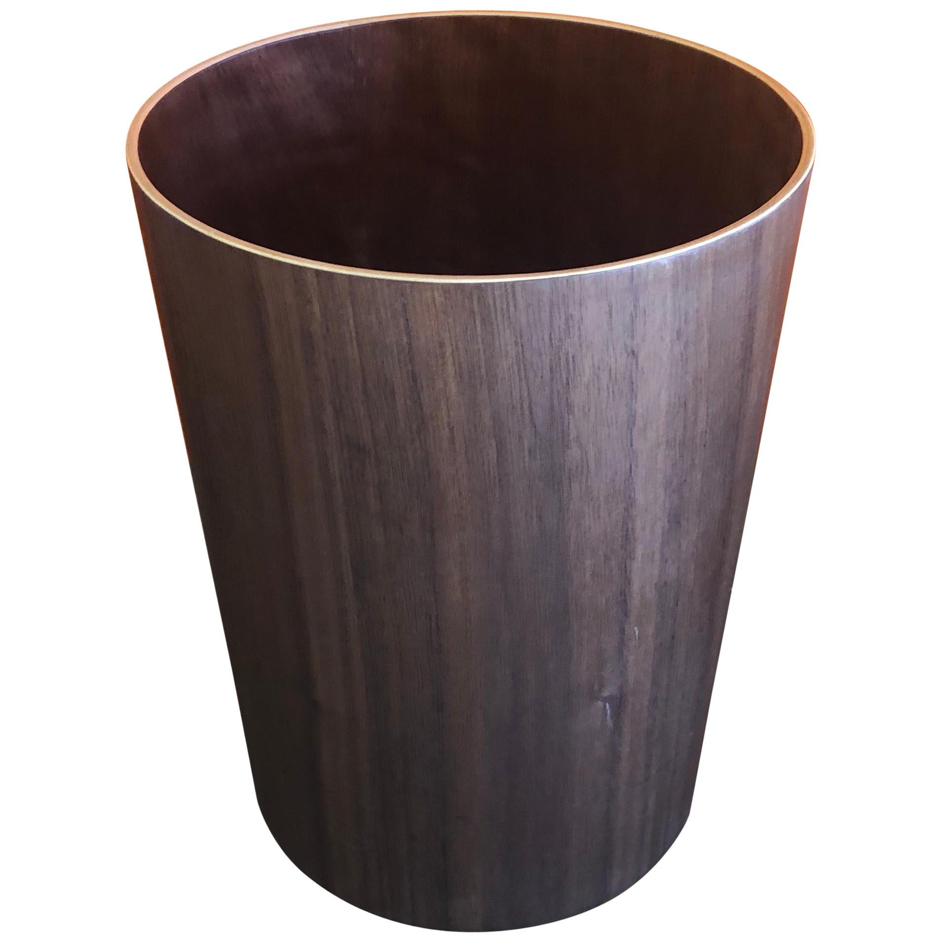 Teak Wastebasket in the Style of Martin Aberg