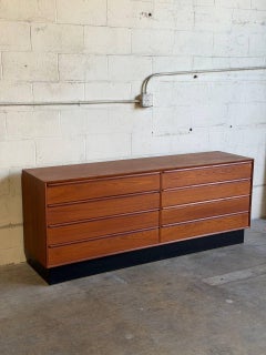 Teak Westnofa 8 Drawer Chest of Drawers Mid-Century Modern Norway 1970s