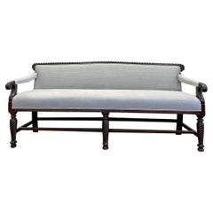 Teak William IV Influence Colonial Salon Sofa, circa 1840