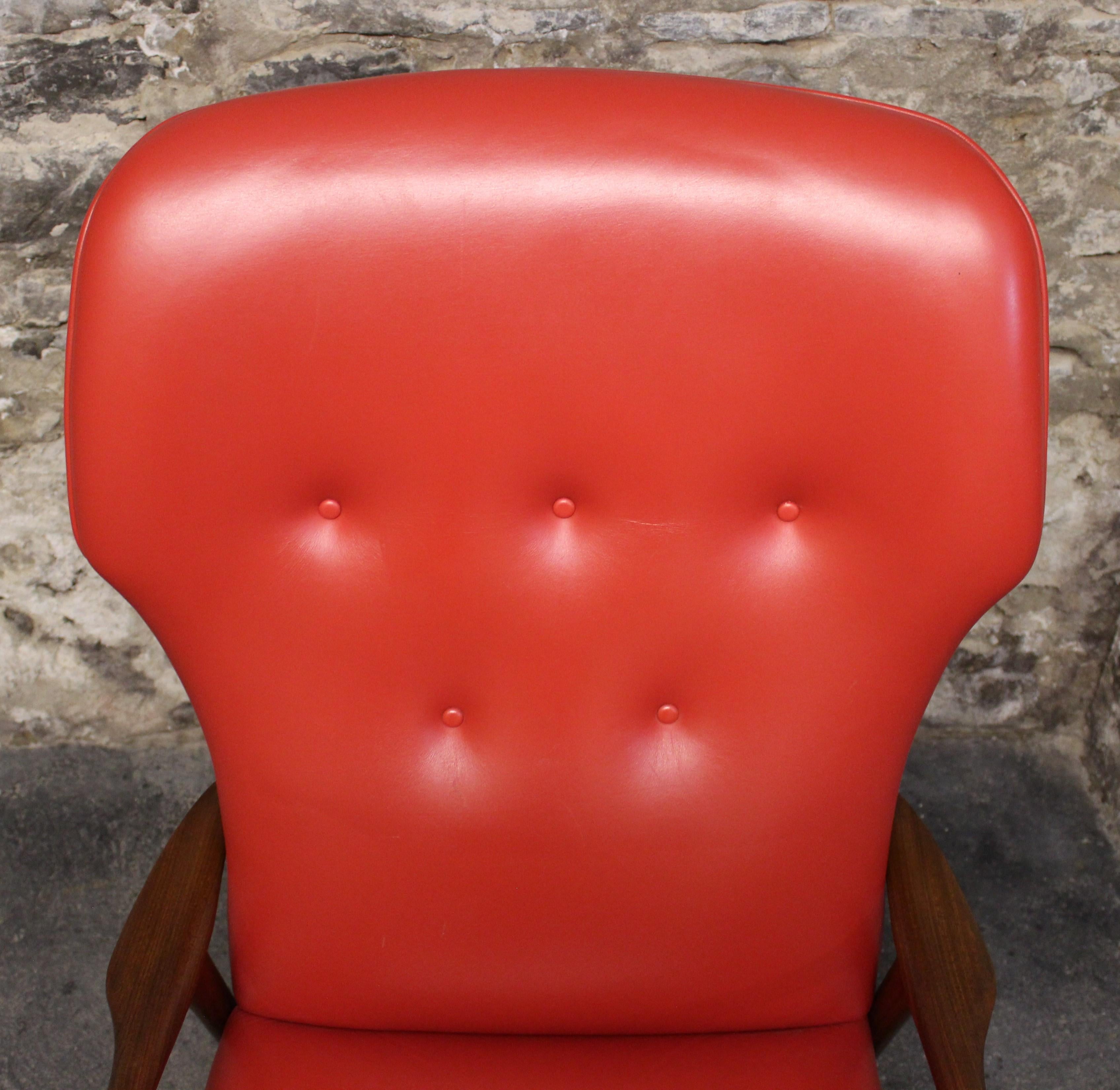 Teak Wingback Lounge Chair for Westnofa by Ingmar Relling 4