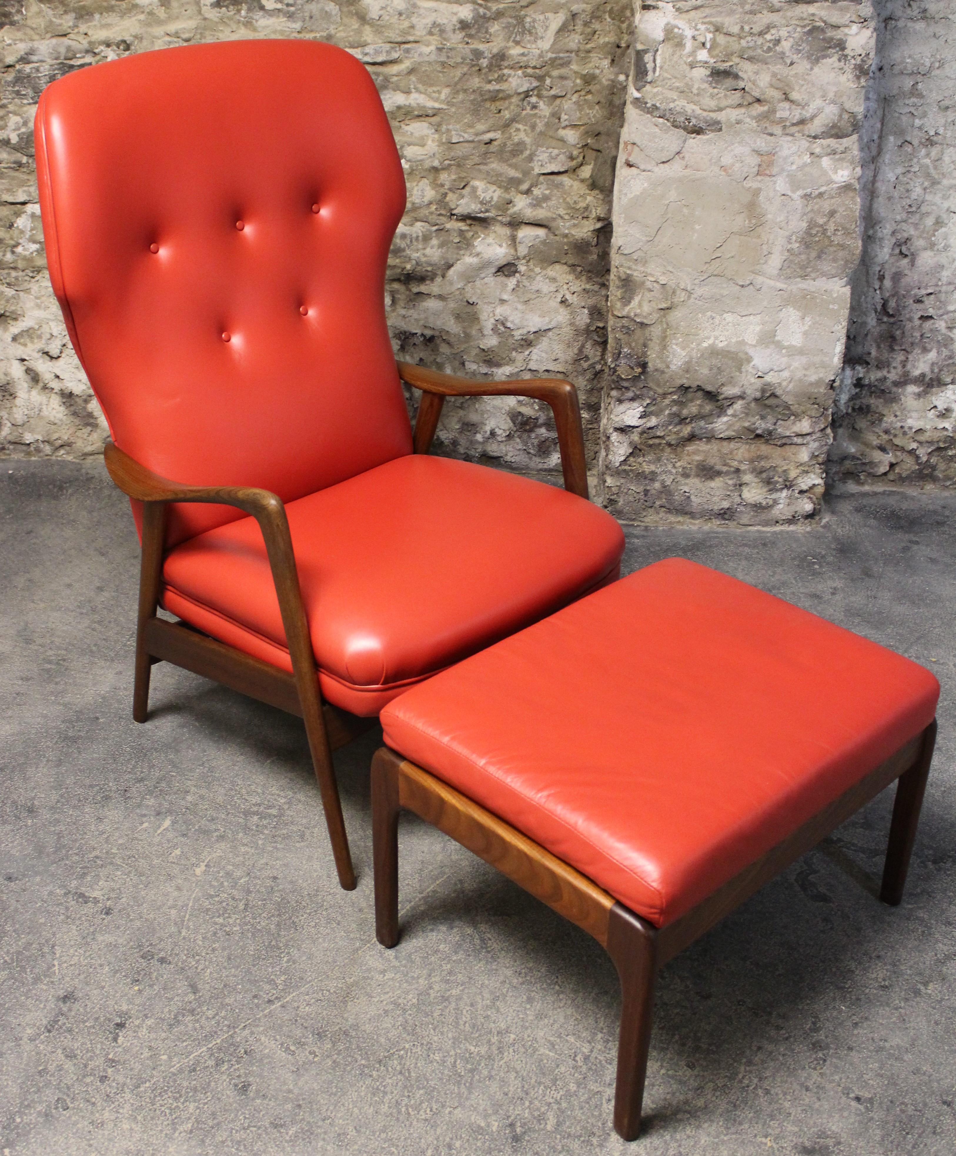 Scandinavian Modern Teak Wingback Lounge Chair for Westnofa by Ingmar Relling