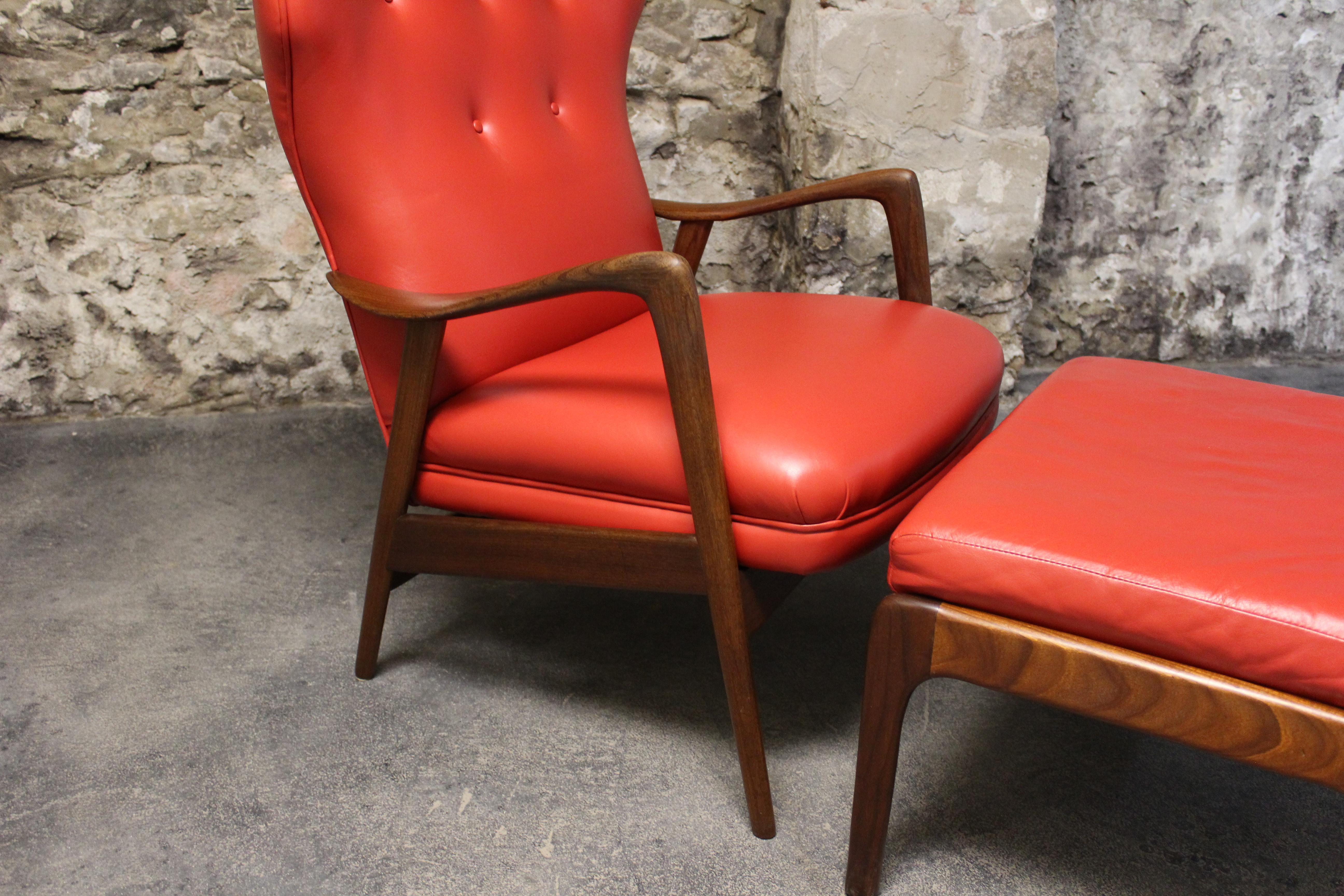 Teak Wingback Lounge Chair for Westnofa by Ingmar Relling (Norwegisch)