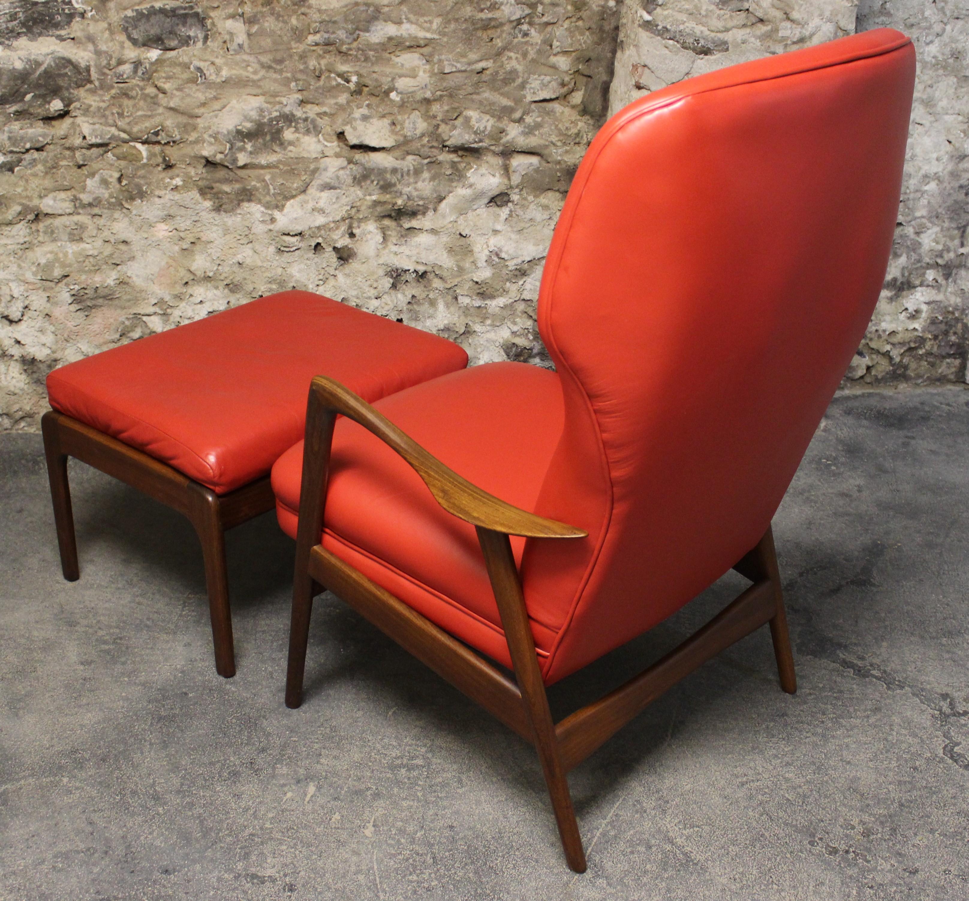 Teak Wingback Lounge Chair for Westnofa by Ingmar Relling (20. Jahrhundert)