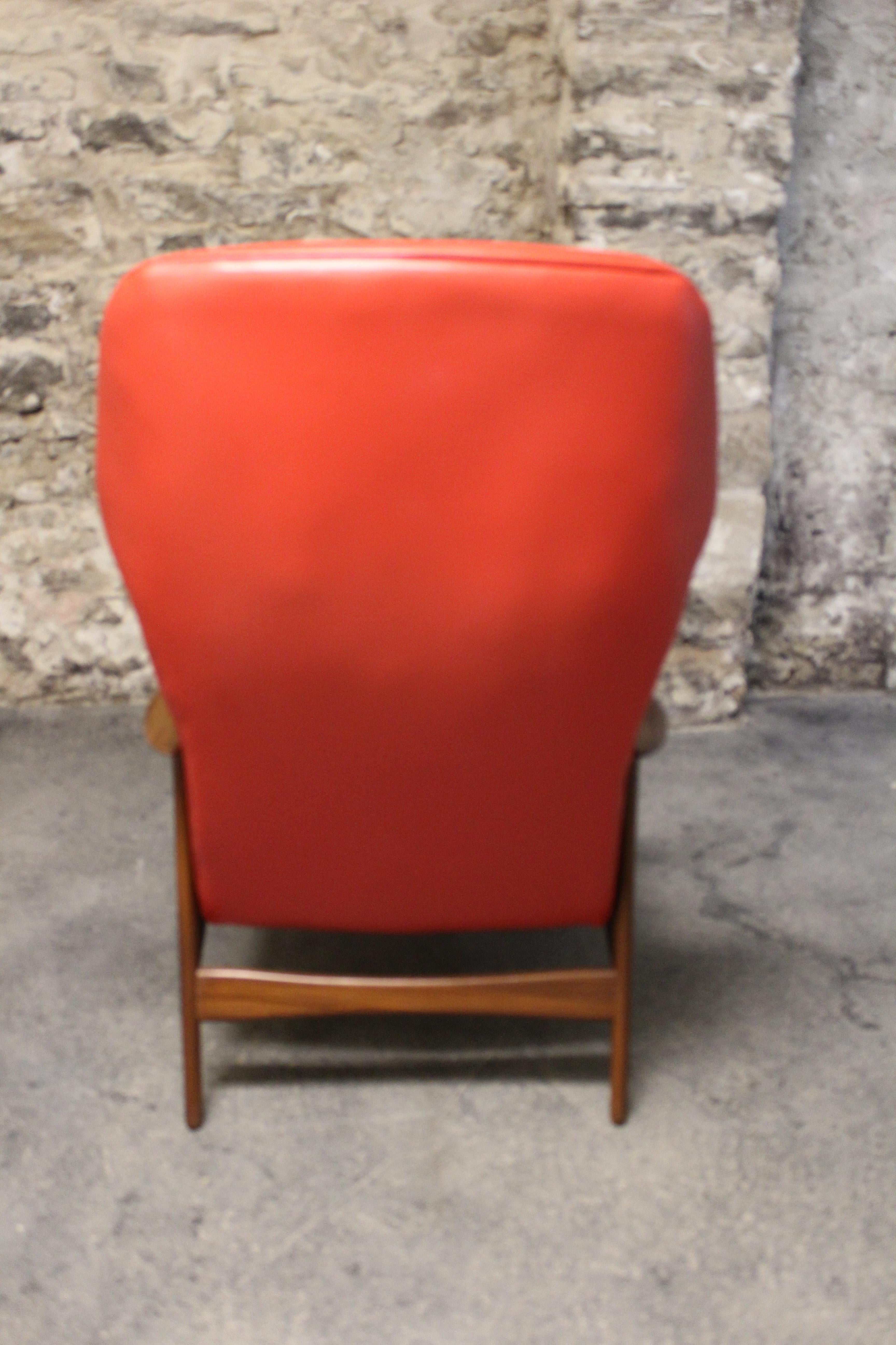 Teak Wingback Lounge Chair for Westnofa by Ingmar Relling 1