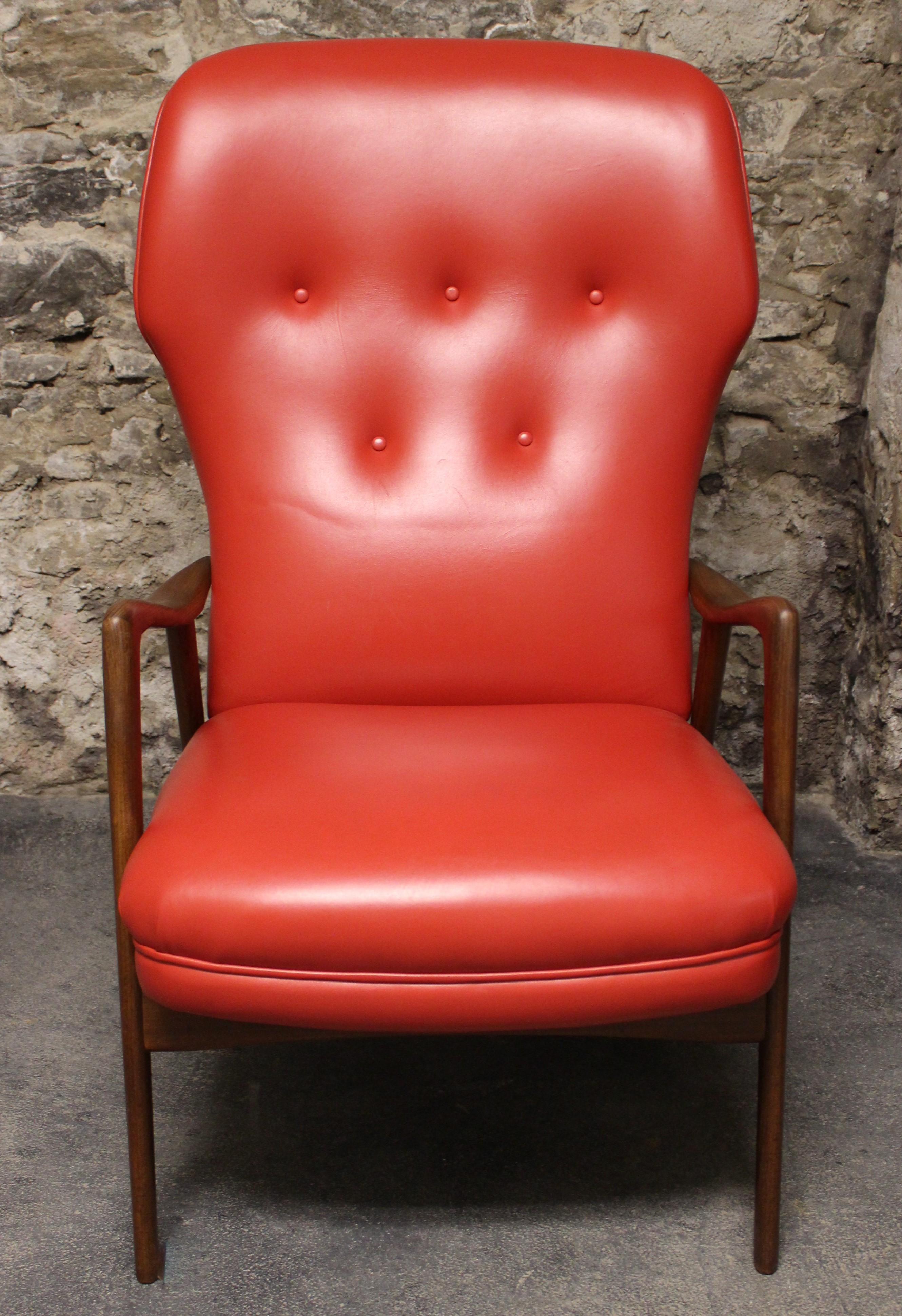 Teak Wingback Lounge Chair for Westnofa by Ingmar Relling 2