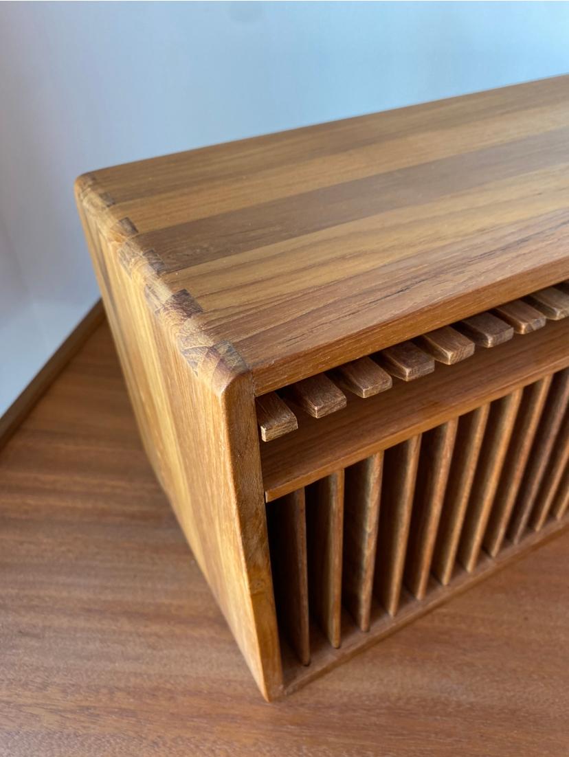Thai Teak Wood 20 CD Holder & Organizer for Wall or Shelf Kalmar Designs
