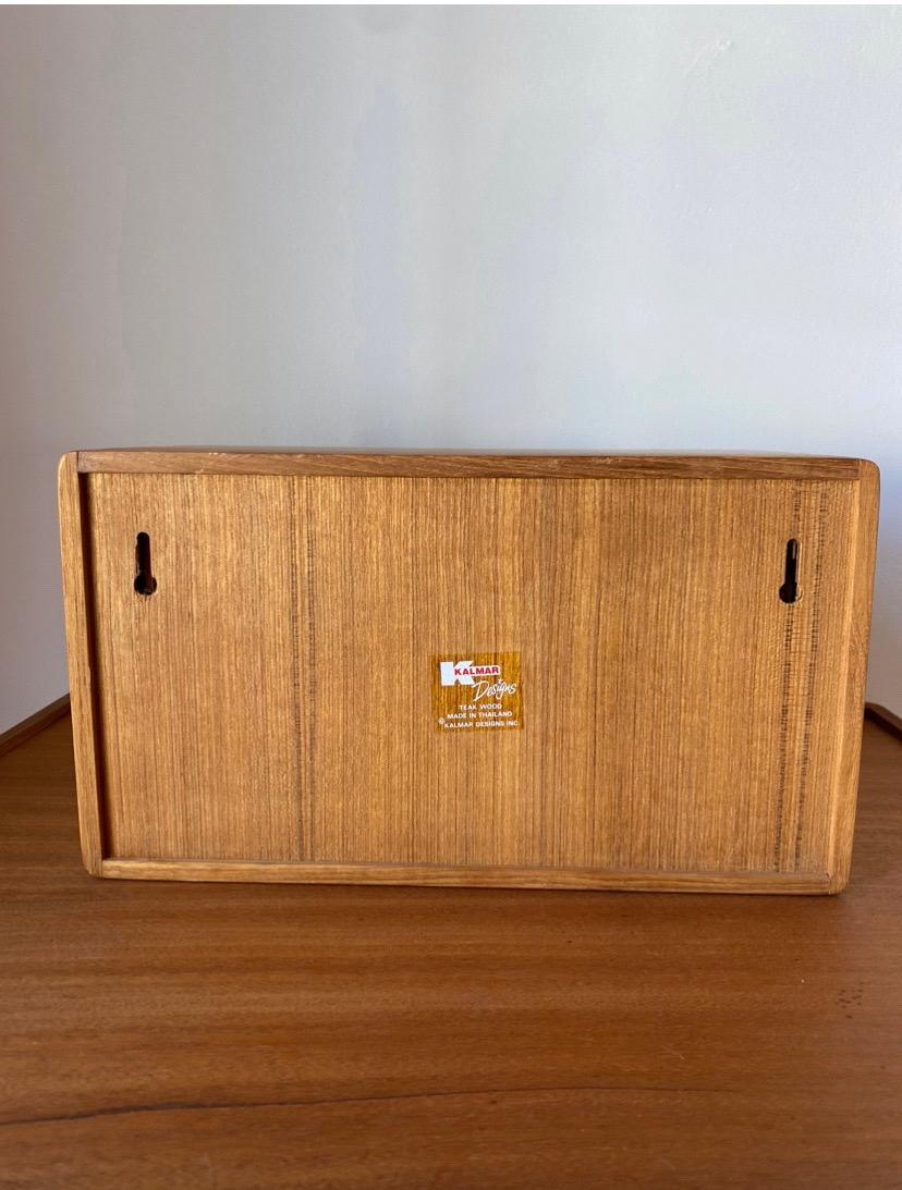 Hand-Crafted Teak Wood 20 CD Holder & Organizer for Wall or Shelf Kalmar Designs