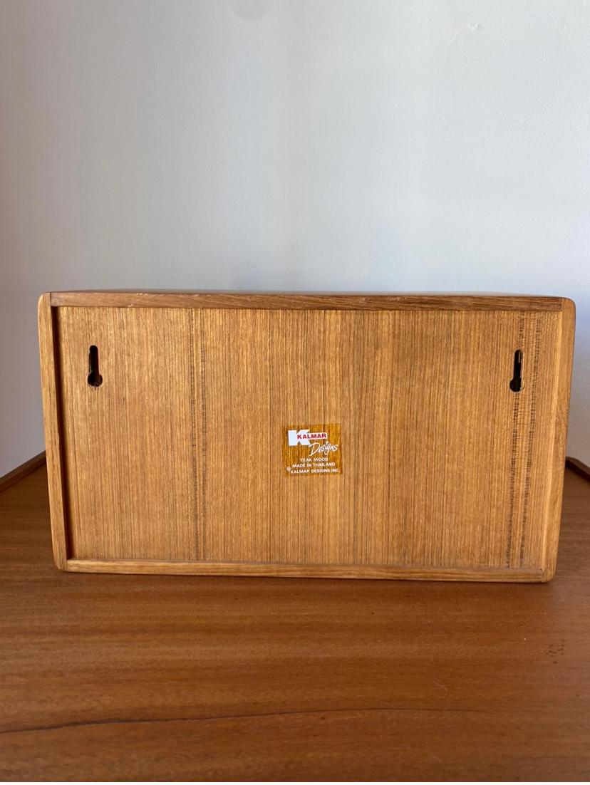 Hand-Crafted Teak Wood 20 CD Holder & Organizer for Wall or Shelf Kalmar Designs