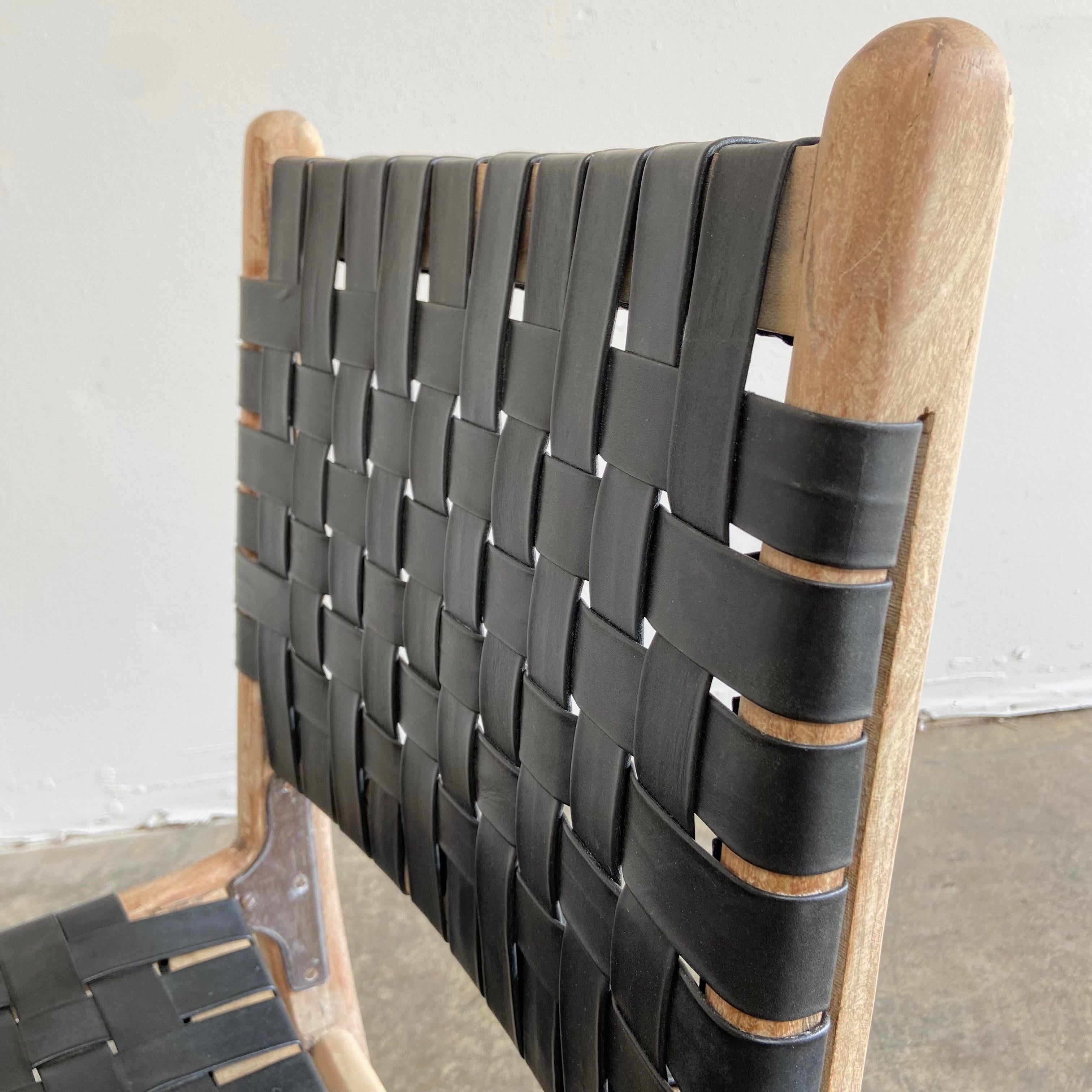 leather strap chairs