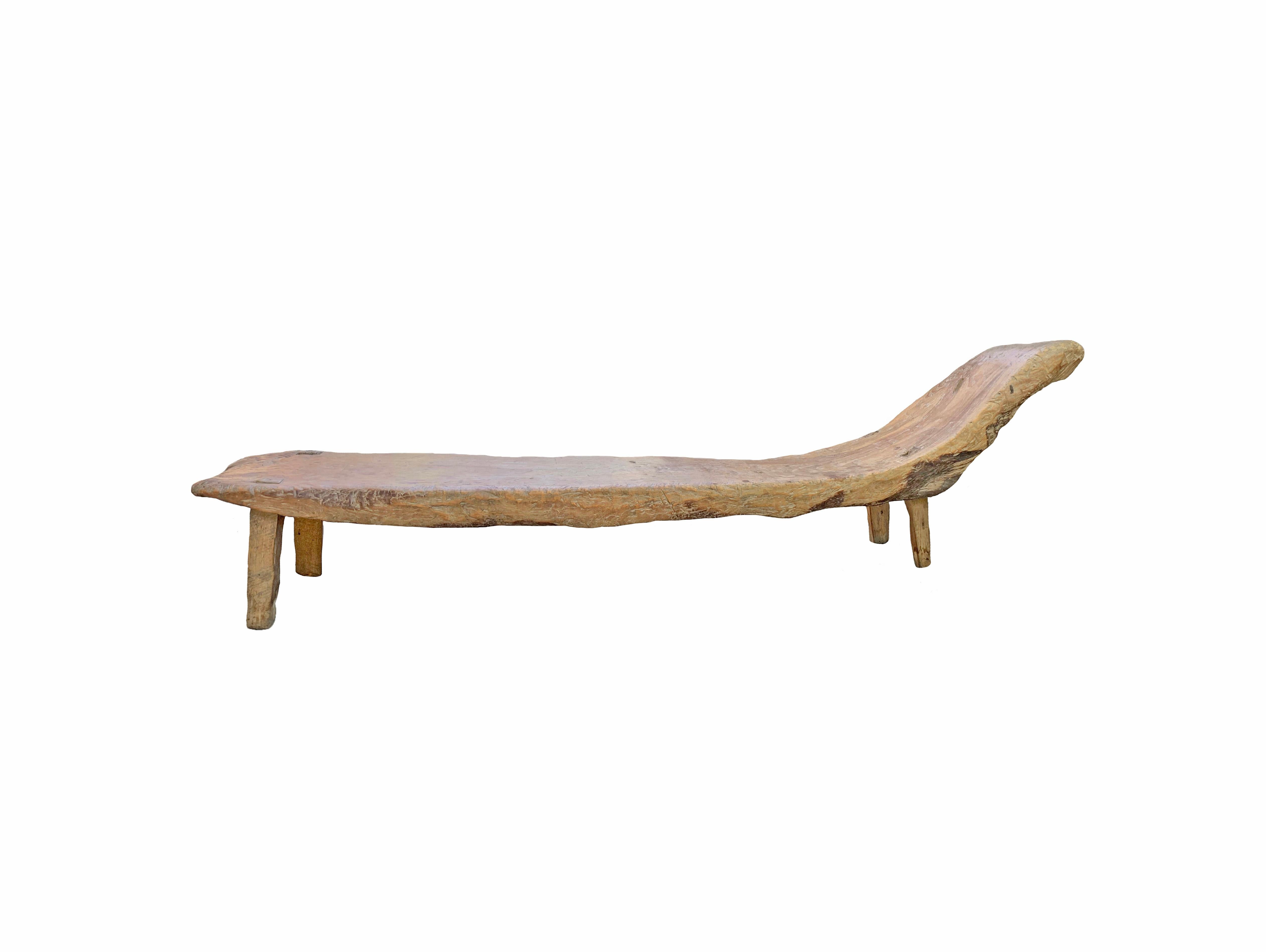wooden low bench