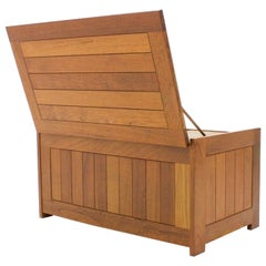 Teak Wood Blanket Box Chest by O Schjøll & B.K. Handest for Randers Denmark 1966