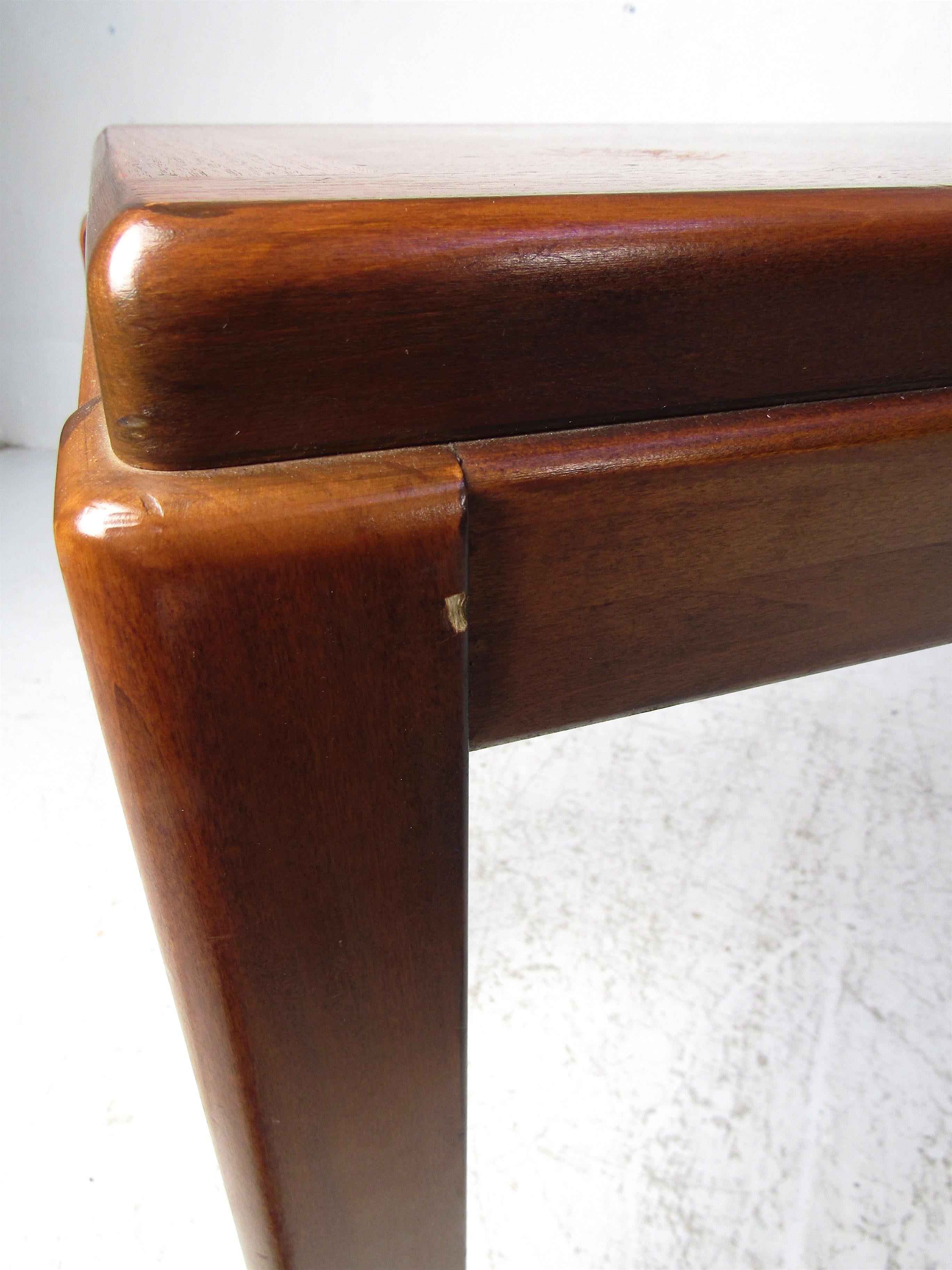 Mid-Century Modern Teak Wood Console Table