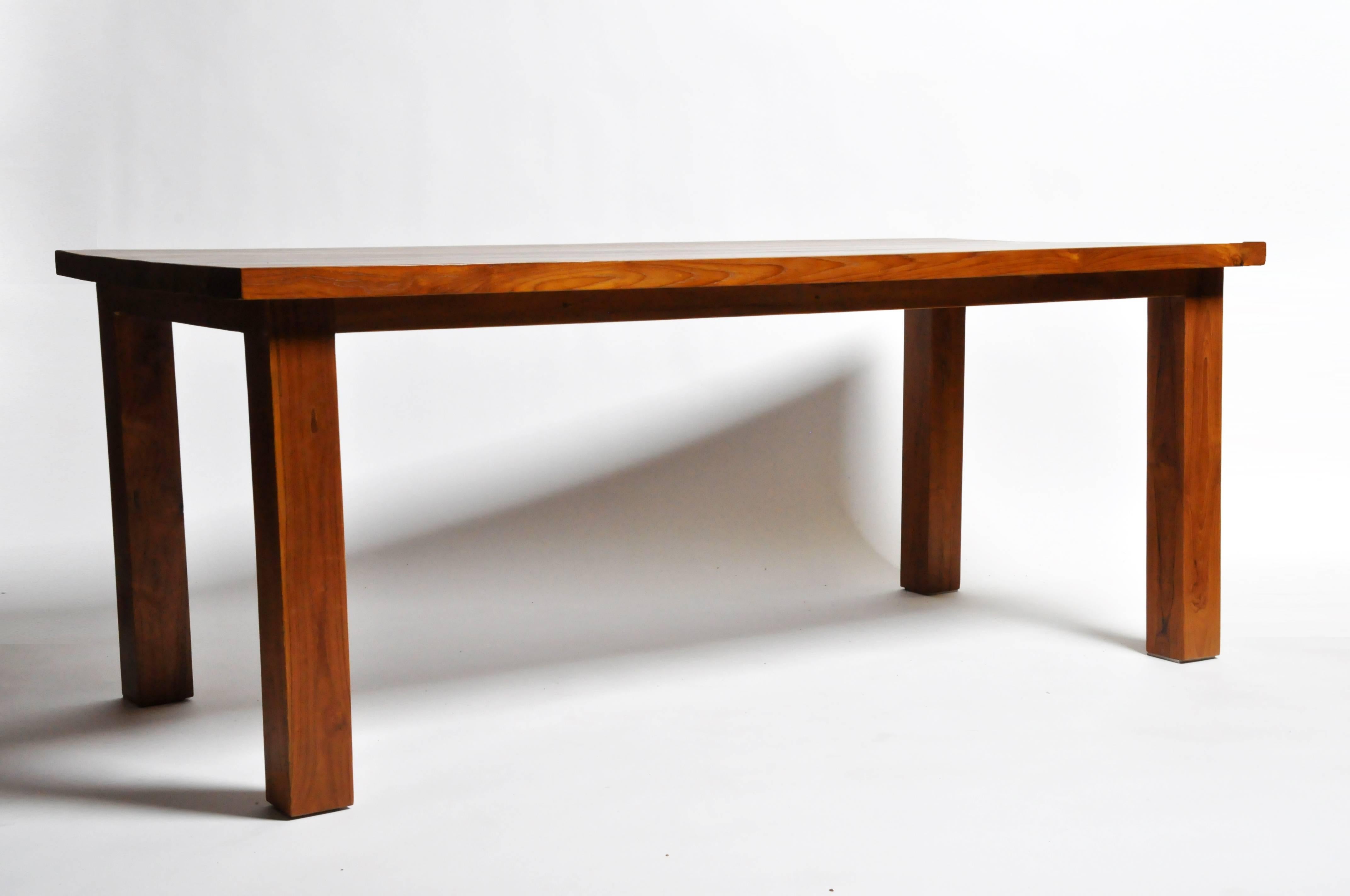 teak wooden dining table