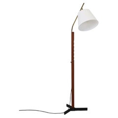 Teak Wood Floor Lamp by Svend Aage Holm Sorensen, 1960s, Denmark