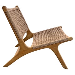 Teak Wood Framed Lounge Chair