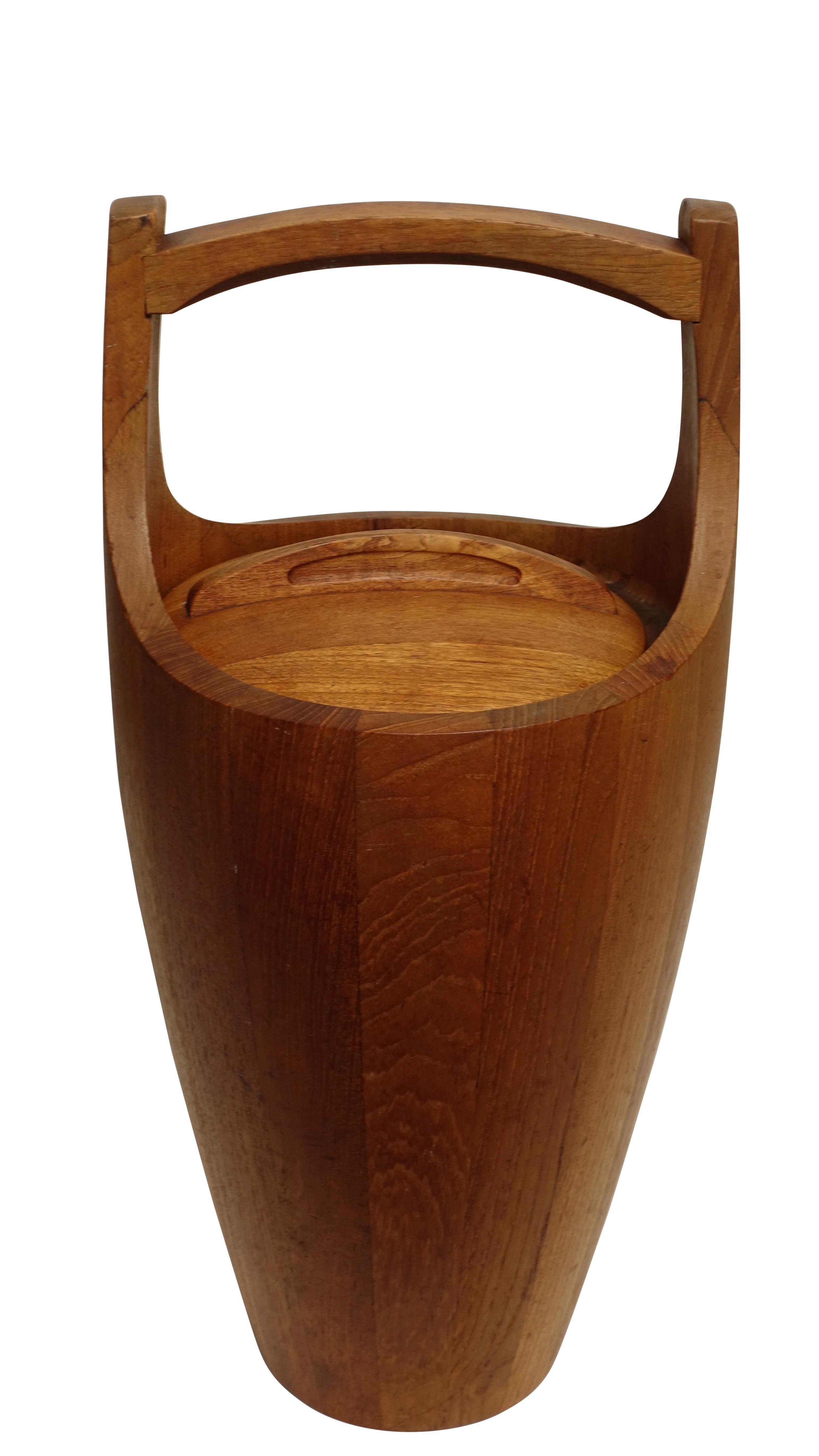 Teak Wood Ice Bucket by Jens Quistaard, Mid-Century Danish Modern 2
