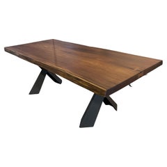 Teak Wood Outdoor Dining Table - Teak Wood For Outdoor - Live Edge Natural Table