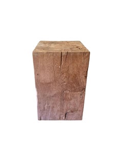 Teak Wood Pedestal Crafted in Java, Indonesia