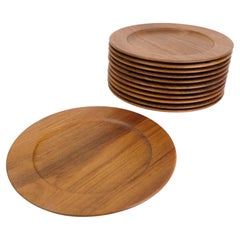 Teak Wood Plate, Wiggers, Denmark, No. 16