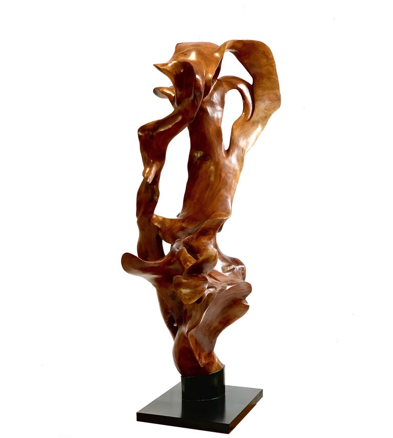 Teak Wood Sculpture For Sale at 1stDibs