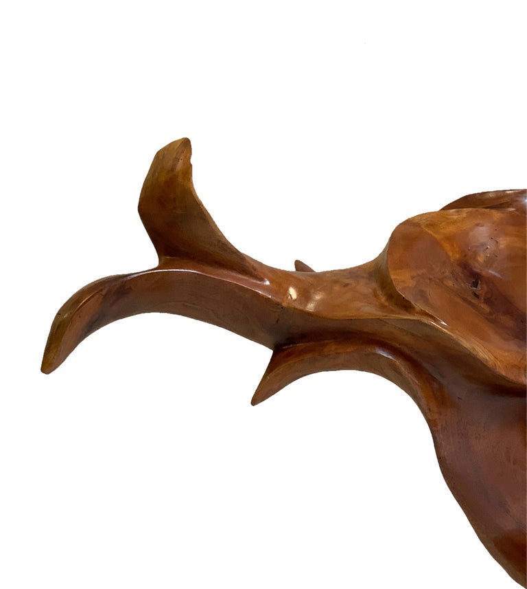 Teak Wood Sculpture For Sale at 1stDibs