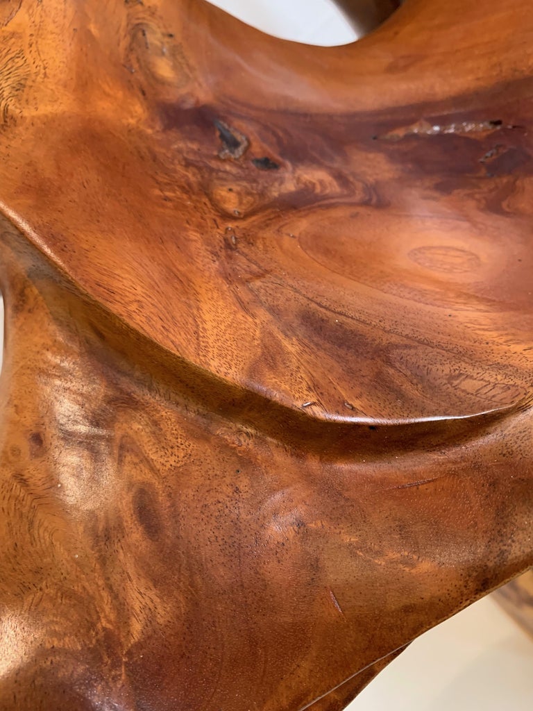 Teak Wood Sculpture For Sale at 1stDibs
