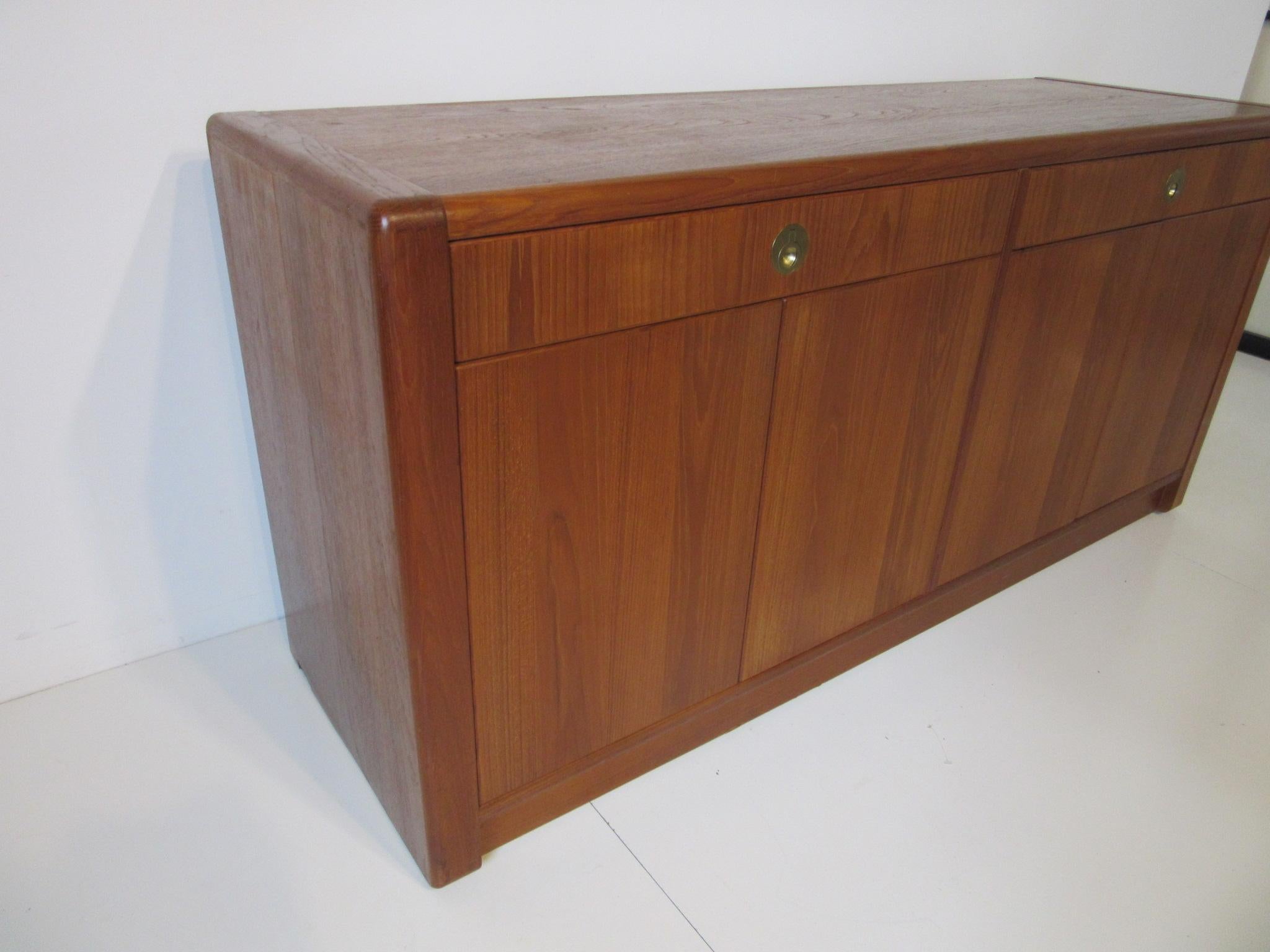 Mid-Century Modern Teak Wood Server / Chest / Credenza in the Danish Style by D- Scan