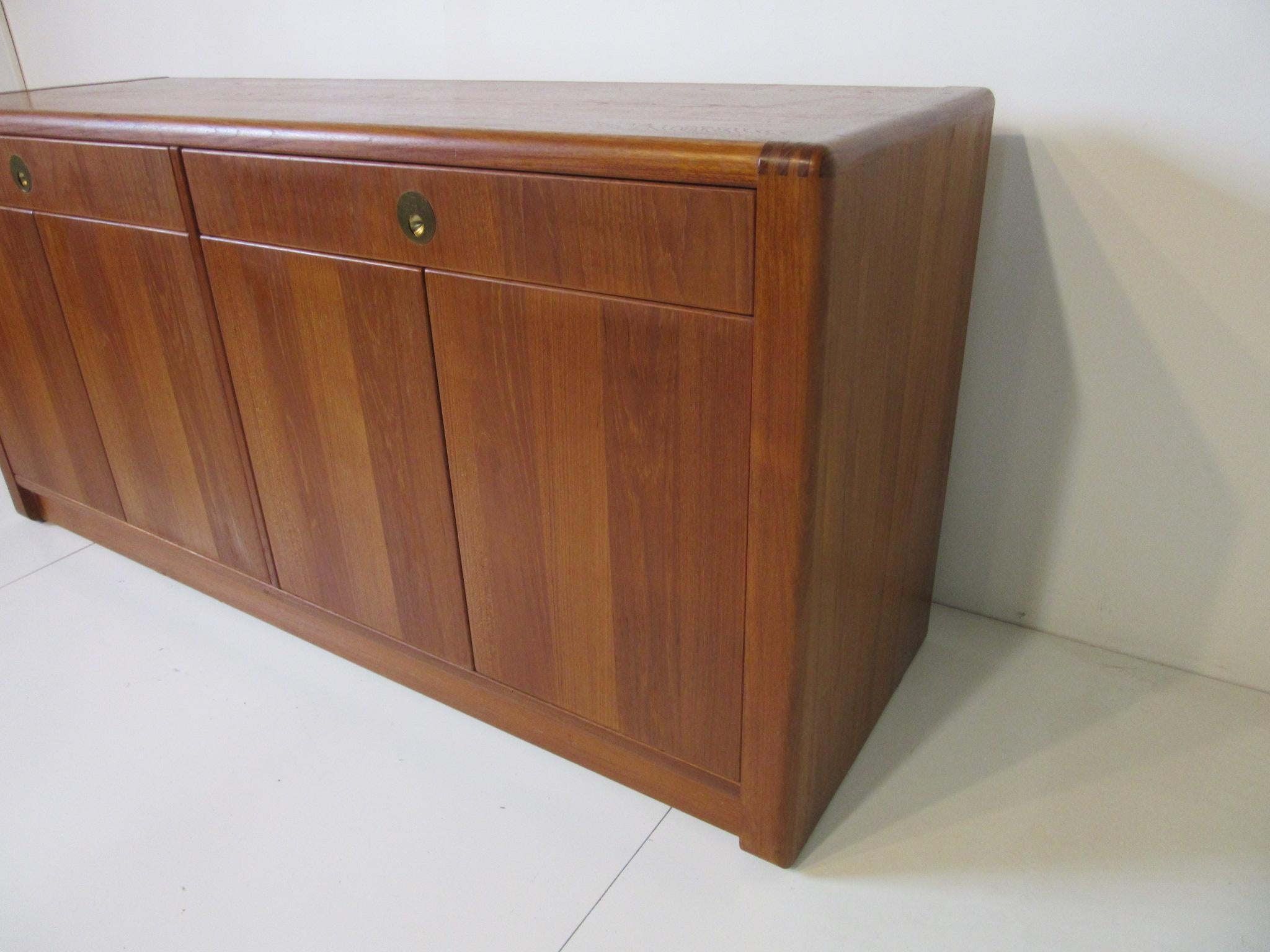 Singaporean Teak Wood Server / Chest / Credenza in the Danish Style by D- Scan