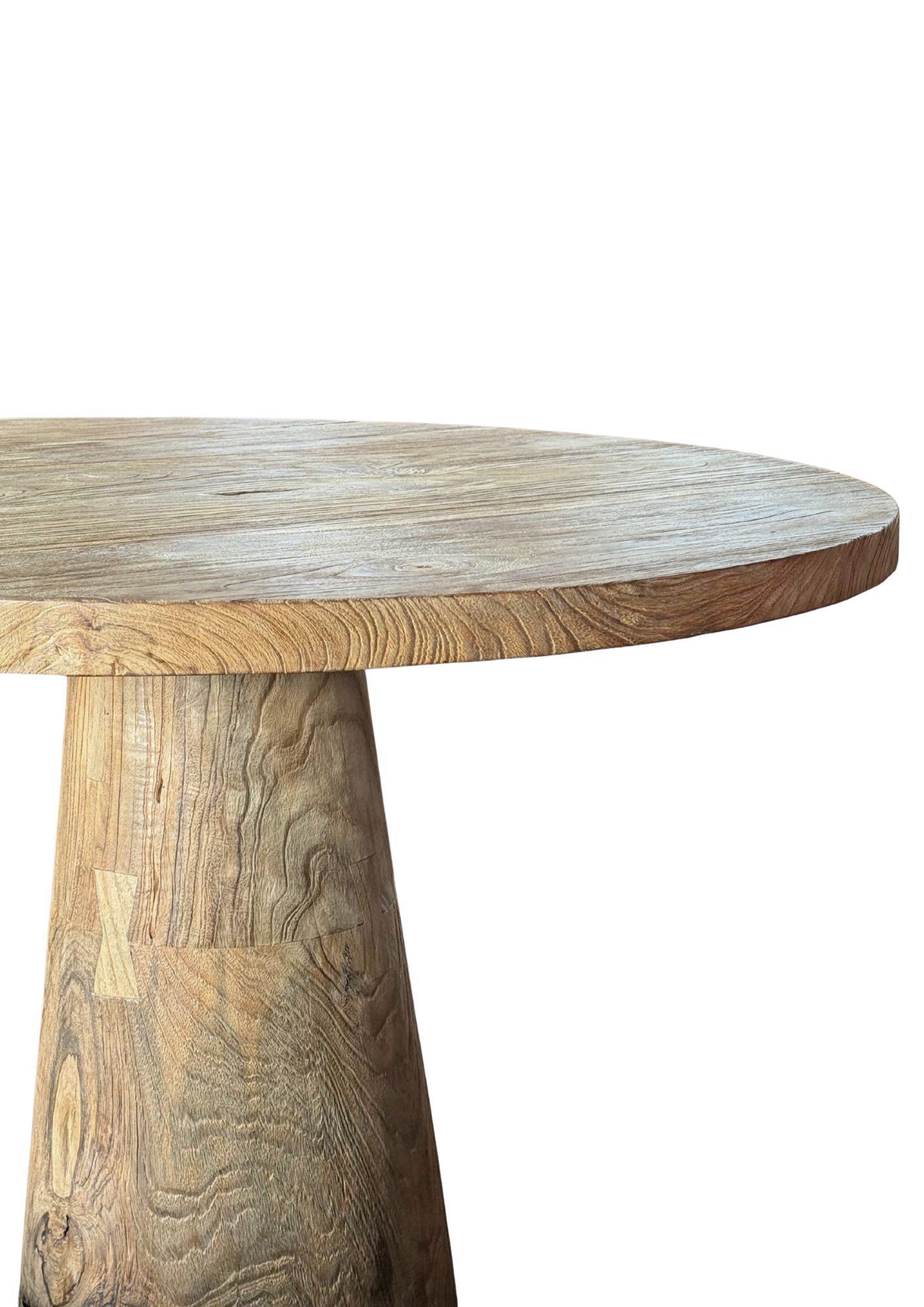 Mesa de Madera de Teca, Impresionantes Texturas de Madera Acabado Natural, Moderno Orgánico Hecho a mano en venta