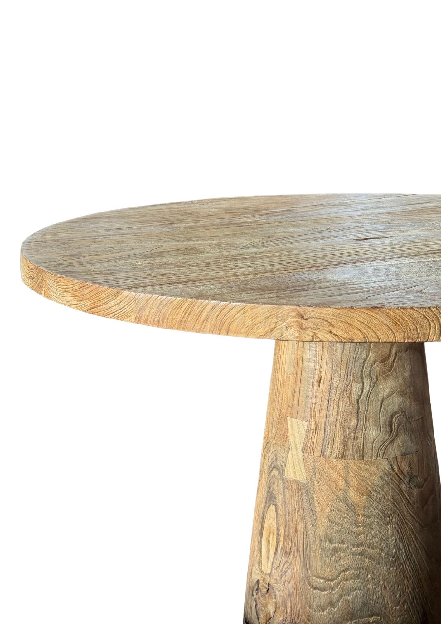Mesa de Madera de Teca, Impresionantes Texturas de Madera Acabado Natural, Moderno Orgánico en Nuevo estado para la venta en Jimbaran, Bali