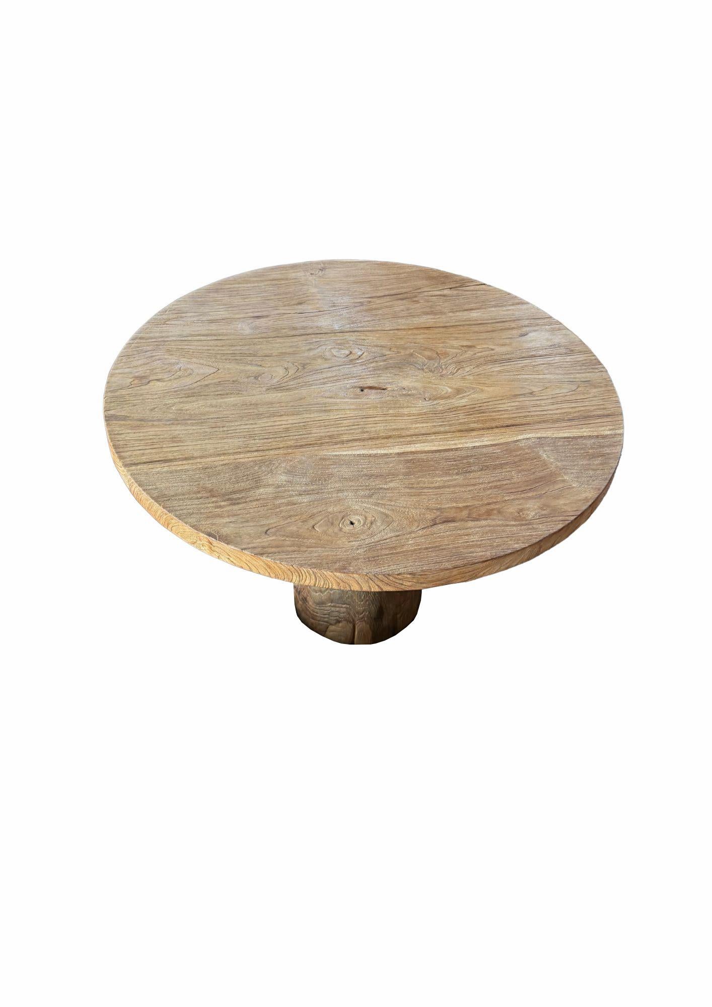 Mesa de Madera de Teca, Impresionantes Texturas de Madera Acabado Natural, Moderno Orgánico Madera dura en venta