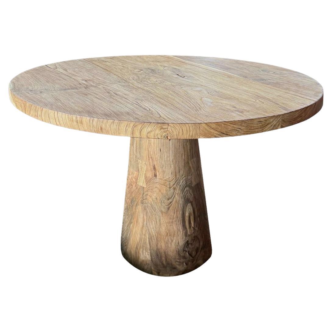 Teak Wood Table, Stunning Wood Textures Natural Finish, Modern Organic