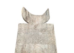 Teak Wood Tribal Door, Hand-Carved, Timor Island, Indonesia c. 1900