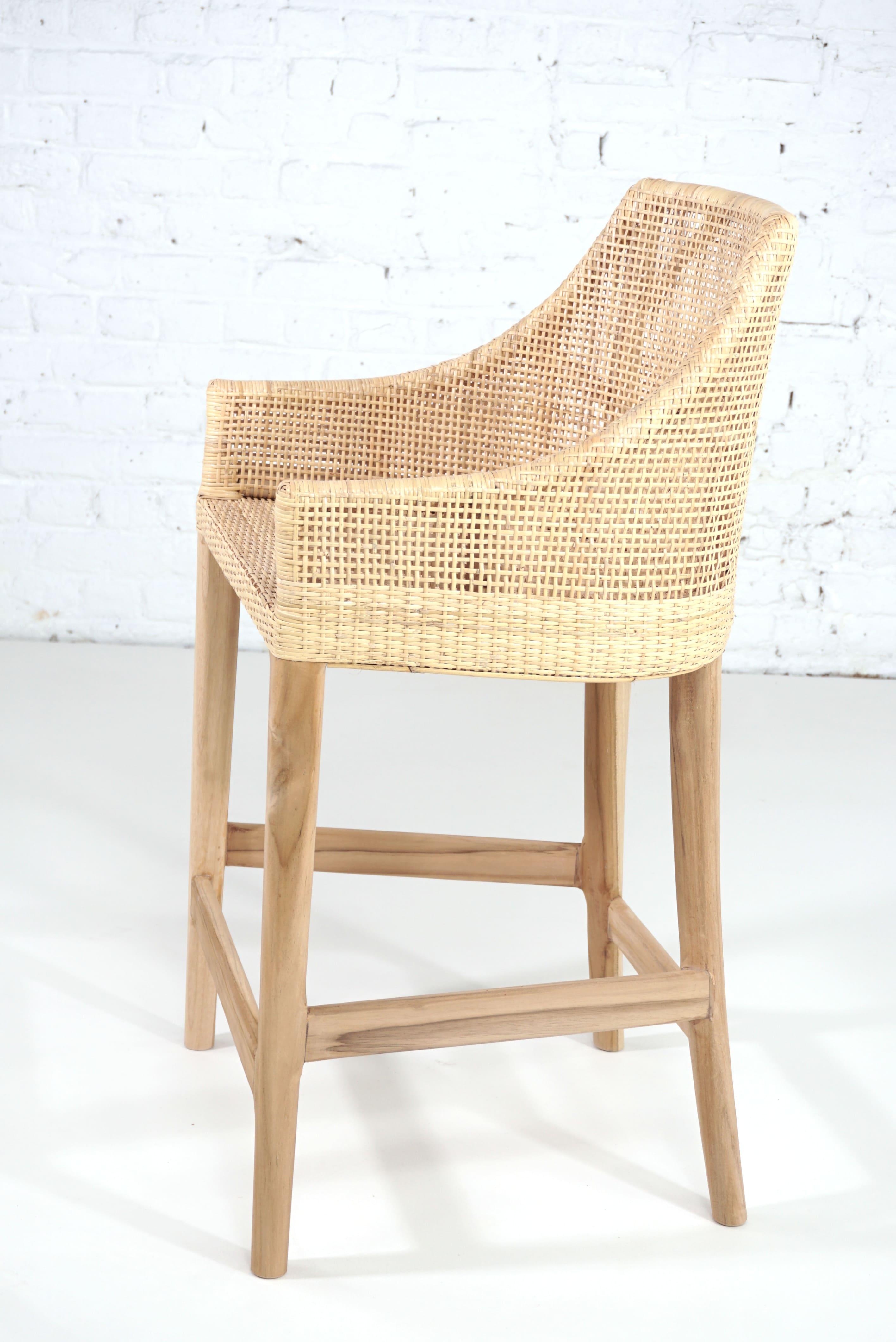 rattan counter chairs